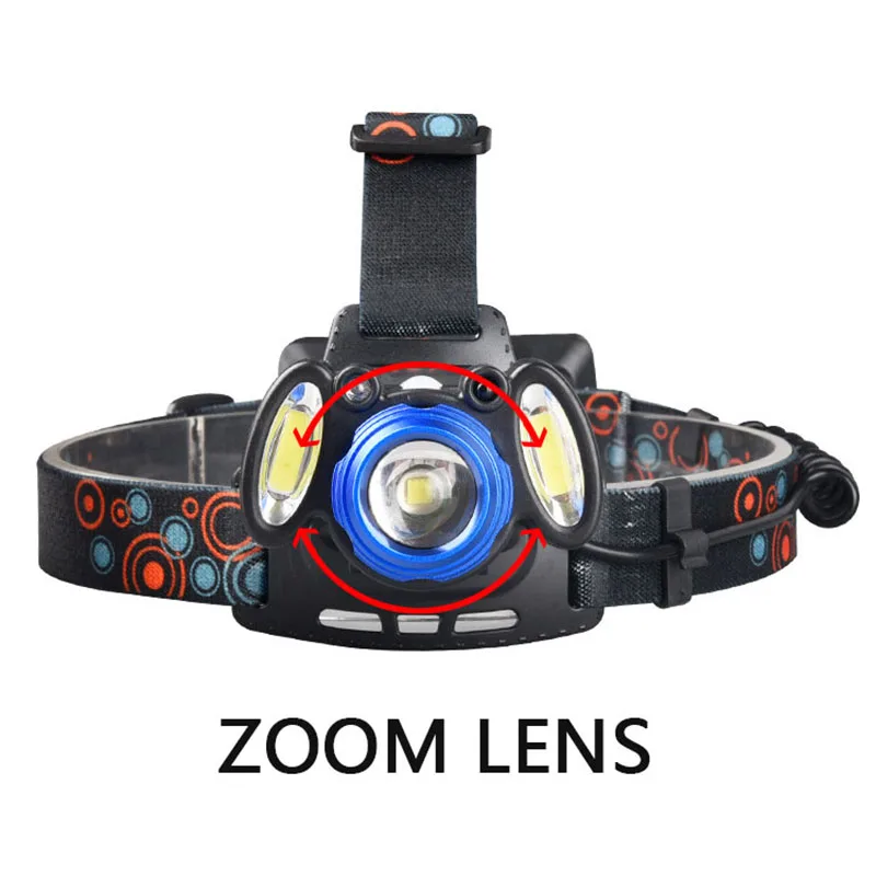Светодиодный налобный фонарь Z20Litwod XM L T6 COB с ИК датчиком мощный 6000 люмен батарея