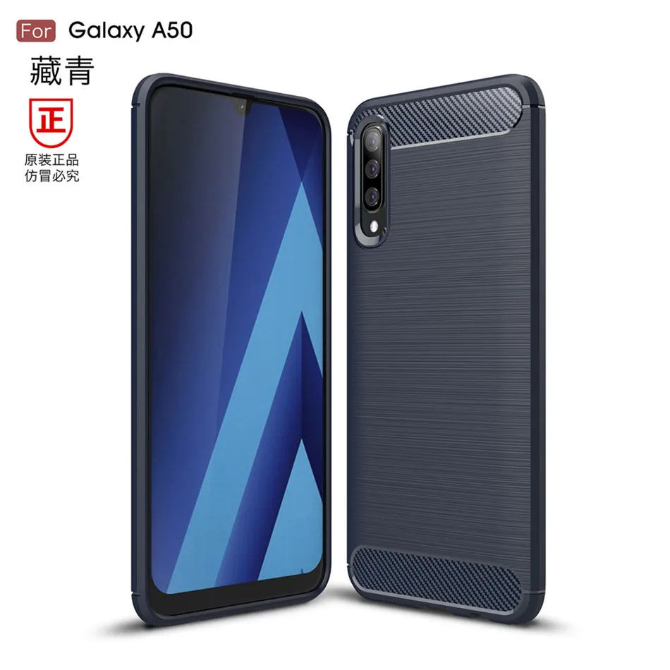 Черный Thouport чехол для samsung Galaxy A50 A10 A10e A20 A20e A30 A40 A60 A70 термополиуретановые чехлы из углеродного волокна с обложка чехол для samsung A50 A30 A10 A20 - Цвет: Черный