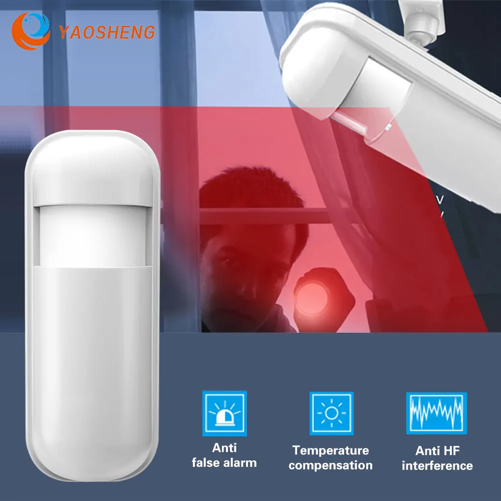 433 МГц беспроводной инфракрасный датчик движения из PIR детектор сигнализации со