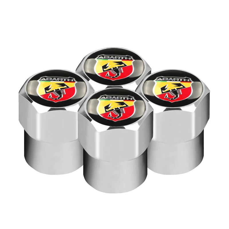 4 шт./лот автомобильные наклейки Металлические колпачки клапанов колеса