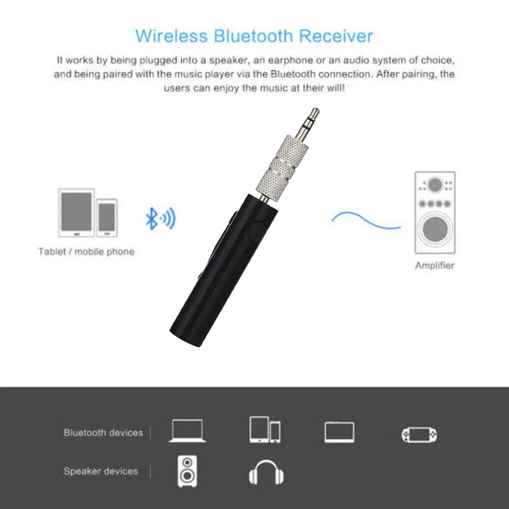 OMESHIN 3 5 мм разъем Bluetooth беспроводной автомобильный комплект Hands free AUX аудио
