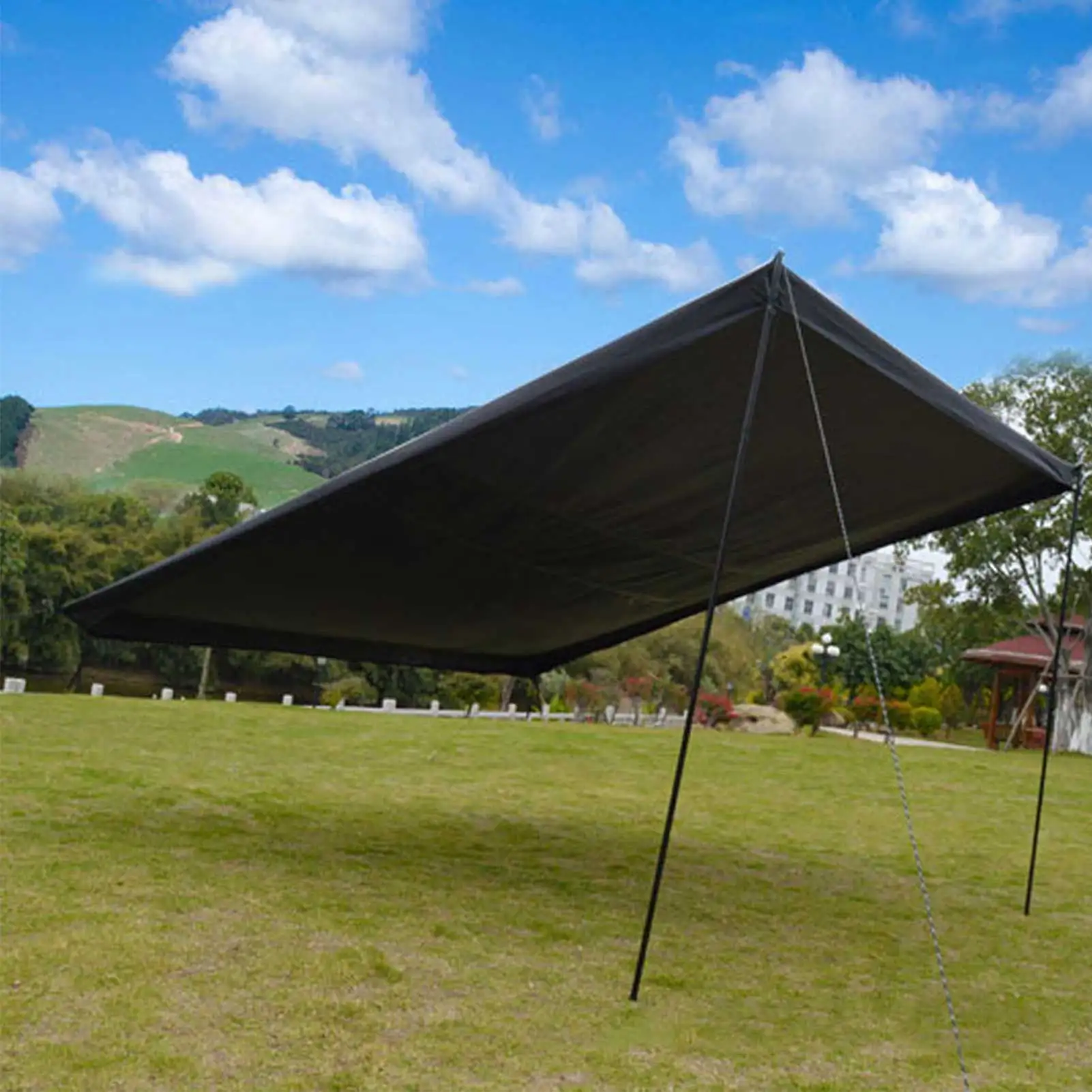 저렴한 3x3M 야외 캠핑 방수 옥스포드 매트 내마 모성 텐트 패드 습기 방지 캠핑 방수포 지상 시트 피크닉 매트 부드럽게