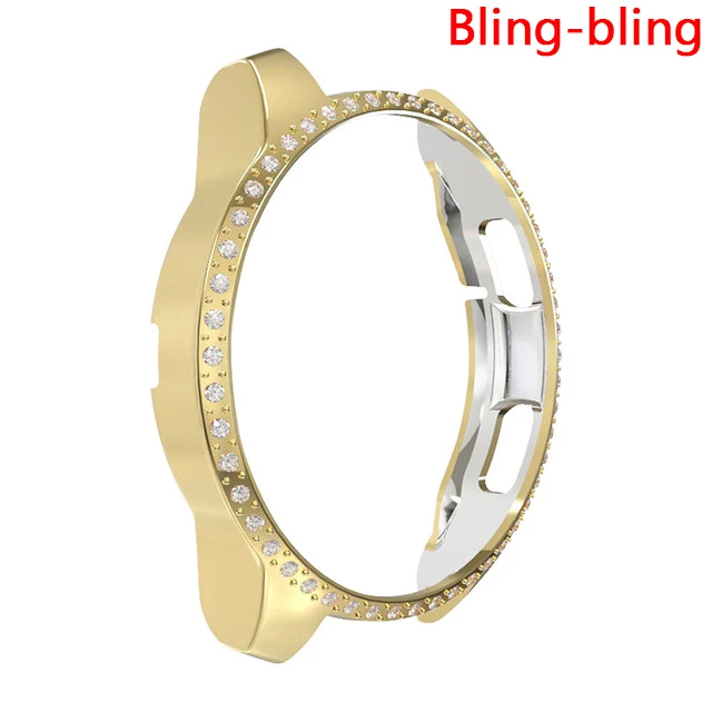 Bling-bling-Gold Чехол gear S3 frontier для samsung Galaxy Watch, 46 мм, 42 мм, ремешок, покрытие из мягкого ТПУ, универсальный защитный чехол, рамка - Цвет: Bling-bling-Gold