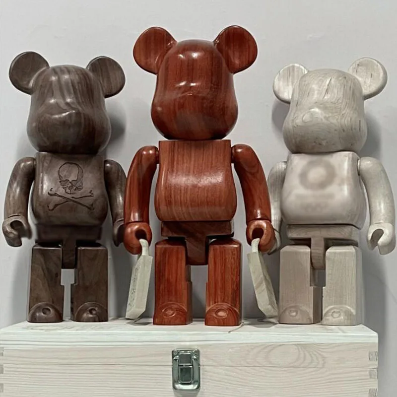 

Фигурки медведей из дерева, 400%, игрушки для украшения дома, коллекционная фигурка