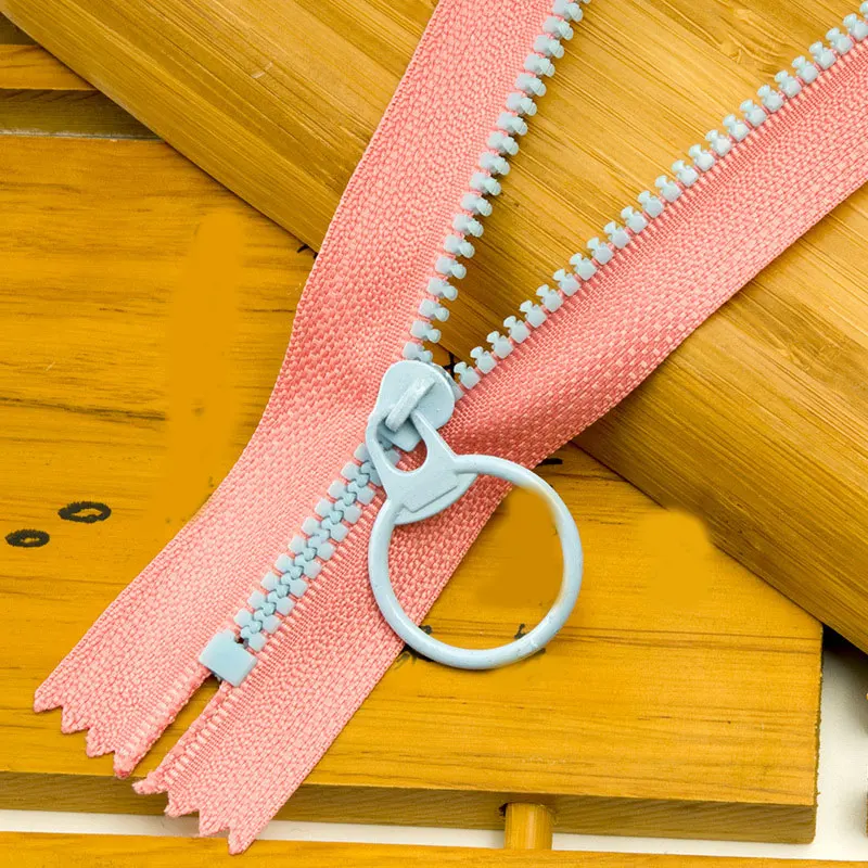 Застежки-молнии из смолы 15-35 см скользящая головка для швейных сумок кошелек