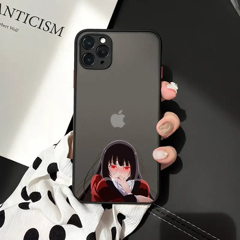 

Kakegurui Phone Cases matte transparent For iphone 7 8 11 12 plus mini x xs xr pro max cover