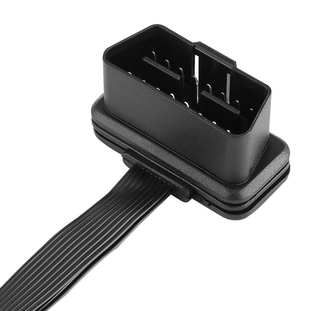 Автомобильный диагностический кабель удлинитель OBD2 16pin 2 в 1 может использоваться