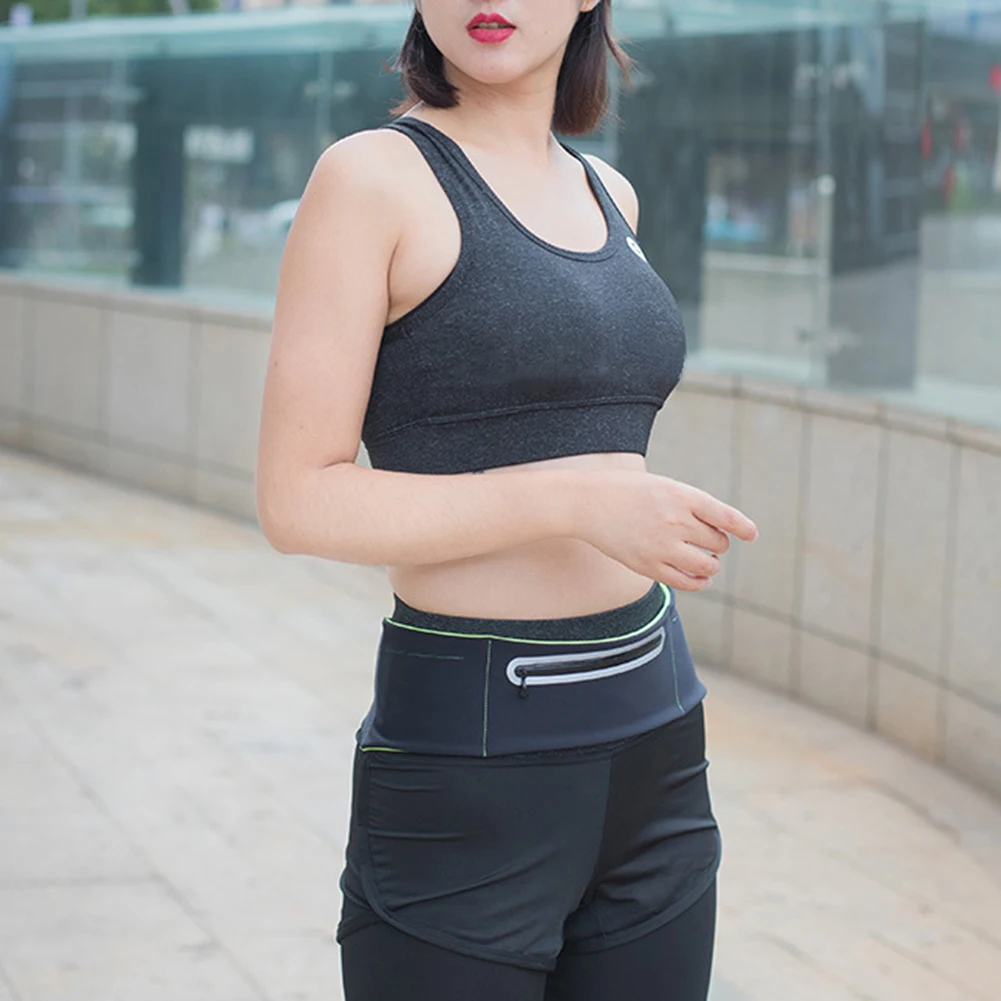 Хлопковая поясная сумка унисекс для бега на открытом воздухе спортивный карман