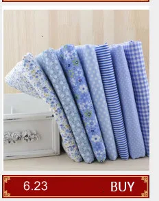Booksew Telas Mini белый горошек Tissu 7 шт. хлопок стеганая ткань куклы DIY текстиль лоскутное шитье Tecido занавес Stoffen