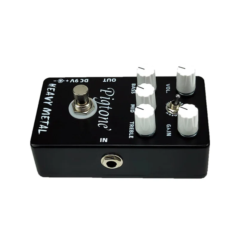 Pigtone PP-10, тяжелый металл, гитарный эффект, педаль, акустическая электрогитара, аксессуары, эффекты, педали, настоящие, bypas