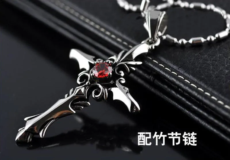 Fashion Vintage Sacred Heart Diamond Cross Pendant Necklace Jewelry Women'sClassic Luxury Rhinestone | Тематическая одежда и