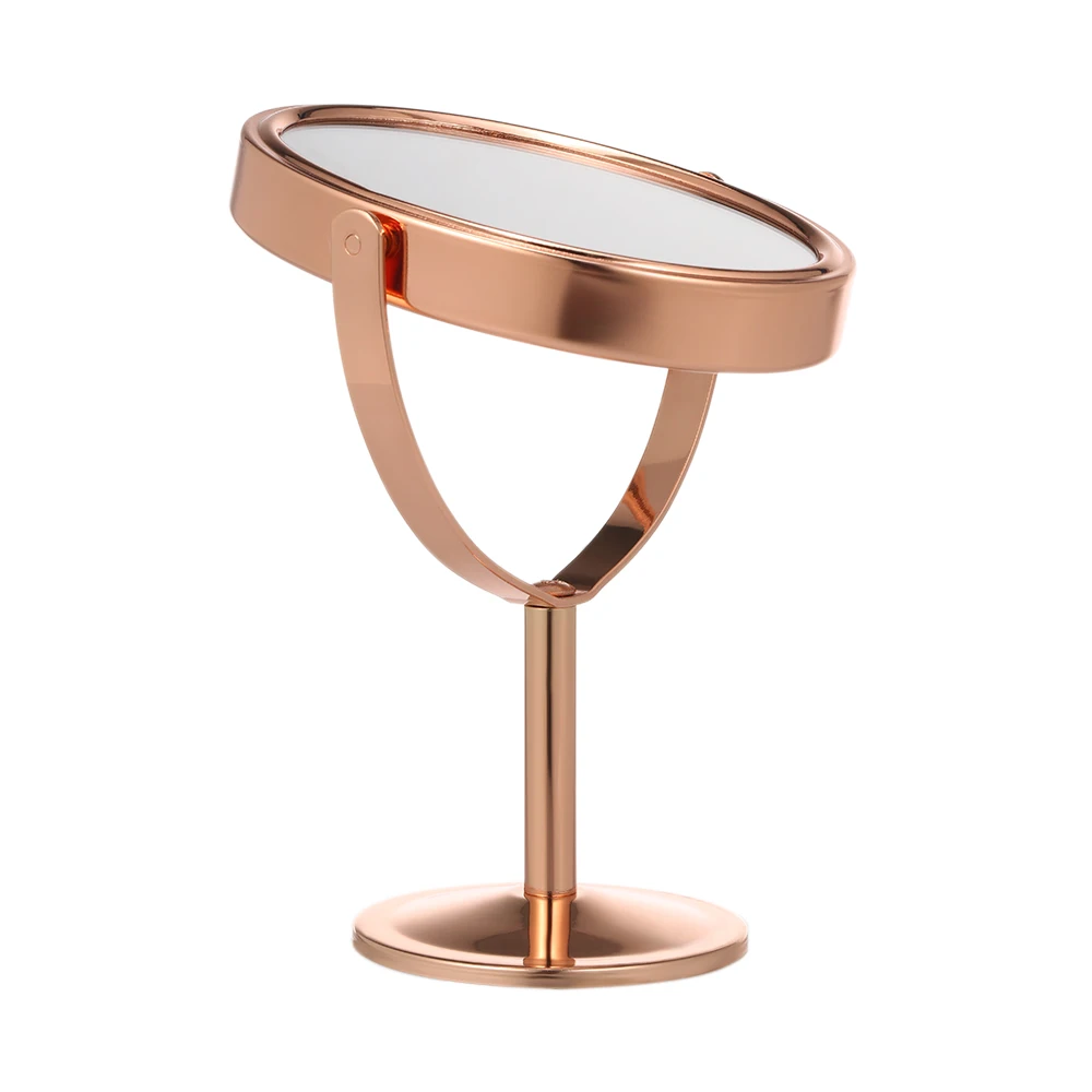 Косметическое мини-зеркало настольное двухстороннее поворотное косметическое