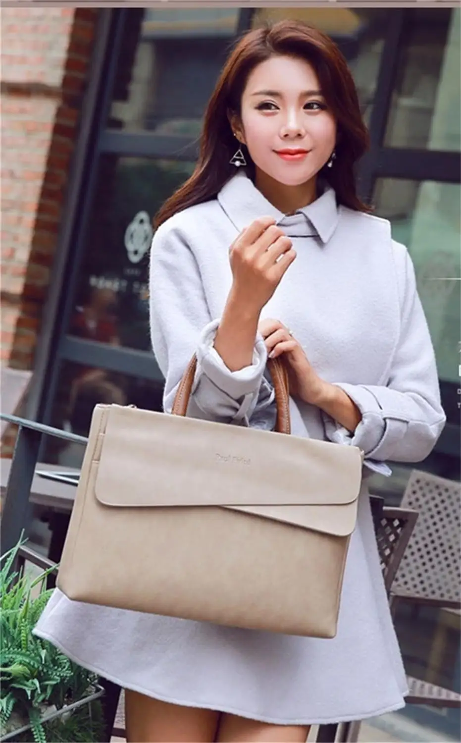 Women's briefcase female portable professional documents commuter fashion one shoulder business big bag large capacity Ladiesbag