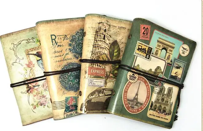 Винтажные канцелярские принадлежности блокнот ПУ искусственная кожа бумага для