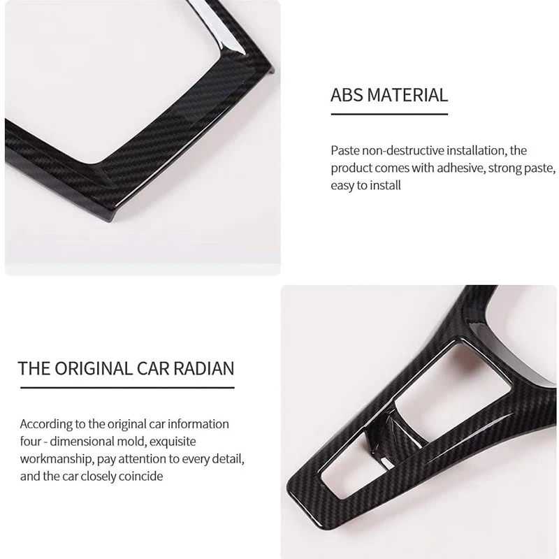 

2 Pcs Car Accessories: 1 Pcs Gears Shift Panel Trim Cover & 1 Pcs Car GPS Navigation 8 Inch Large Screen Trim Cover