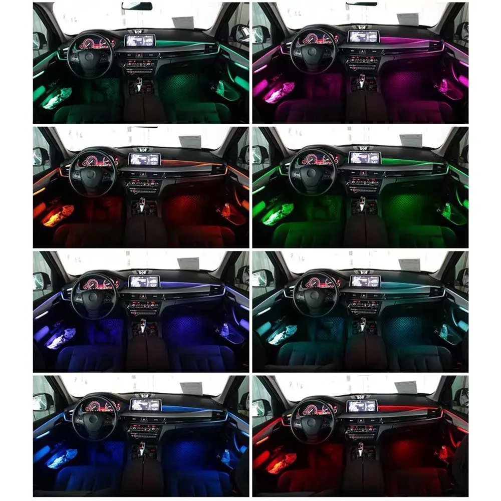 

For BMW X5/X6 8/9/11 colors car decorative auto ambient light led strip for F15/F85/F16/G05/G06 tuning car accessories