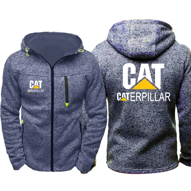 

Мужская теплая куртка на молнии, повседневная спортивная куртка большого размера с цифровым принтом кота и логотипа машины, пальто для весн...