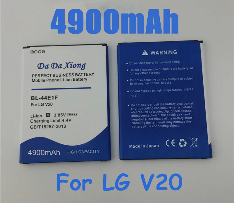 4900 мА/ч, BL-44E1F BL44E1F Батарея для LG V20 VS995 US996 LS997 H990DS H910 H918 F800 H990N H990 Батарея
