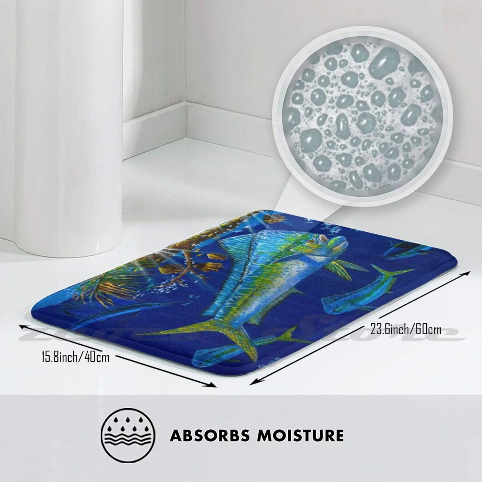 Мягкий Нескользящий Коврик Gamefish Heaven ковер подушка Марлин Махи Ваху рыбалка