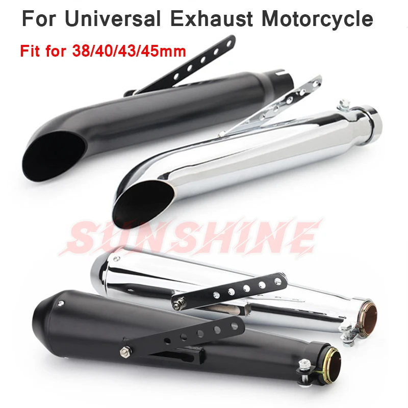 Мотоцикл выхлопной CCafe RRacer питбайк глушитель трубы изменение систем Ретро труба