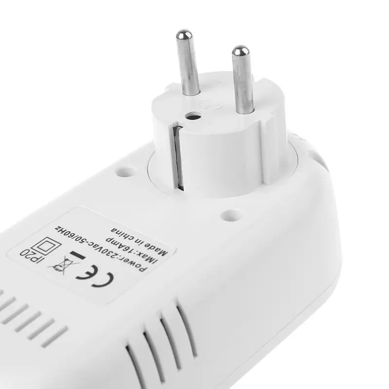 

Programmable Plug in Thermostat EU Socket 16A Electric Heating Underfloor Room Temperature Controller Thermostat