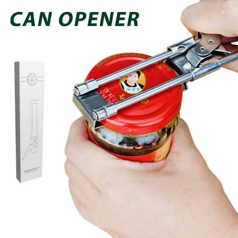

Adjustable Multi-function Bottle Cap Openers Stainless Steel Lids Off Jar Opener Labor-saving Can Opener Kitchen Gadgets