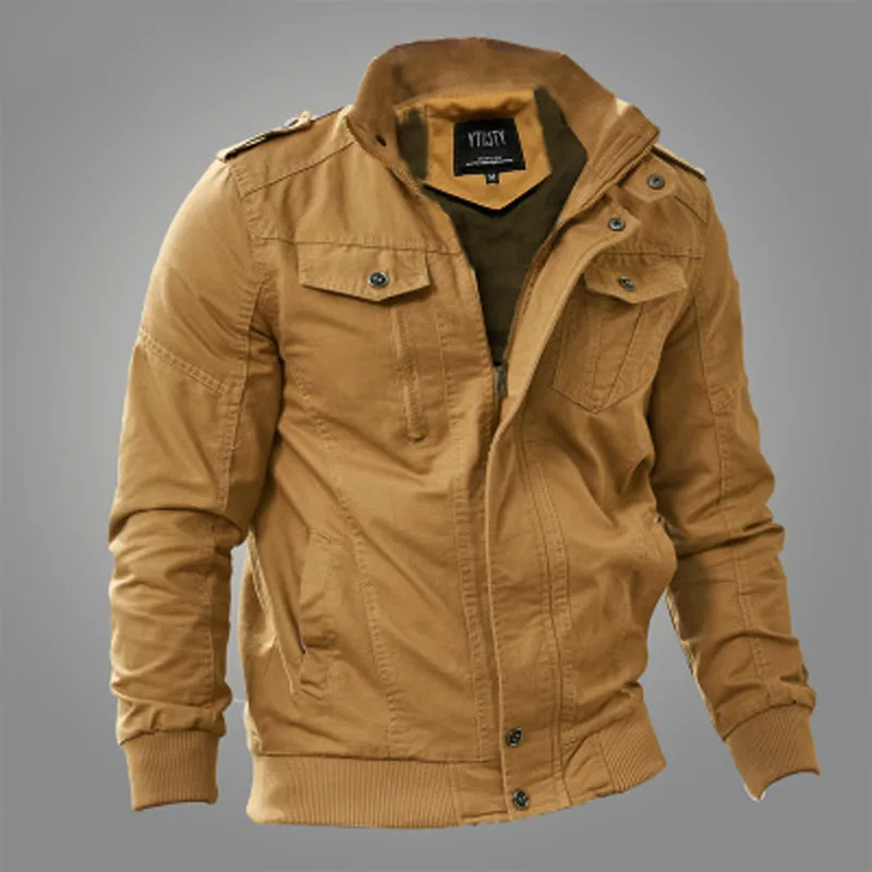 

Мужская осенне-зимняя хлопковая куртка-бомбер, мужские военные тактические куртки и пальто, пилотная куртка размера плюс 6XL, chaqueta hombre