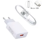 Для Samsung Huawei Honor Xiaomi Mi 9 7A Redmi 5 Note 7 Oppo Рено F7 мобильный телефон кабель с разъемом Micro usb Type-C для зарядки портативных зарядных устройств с европейской вилкой