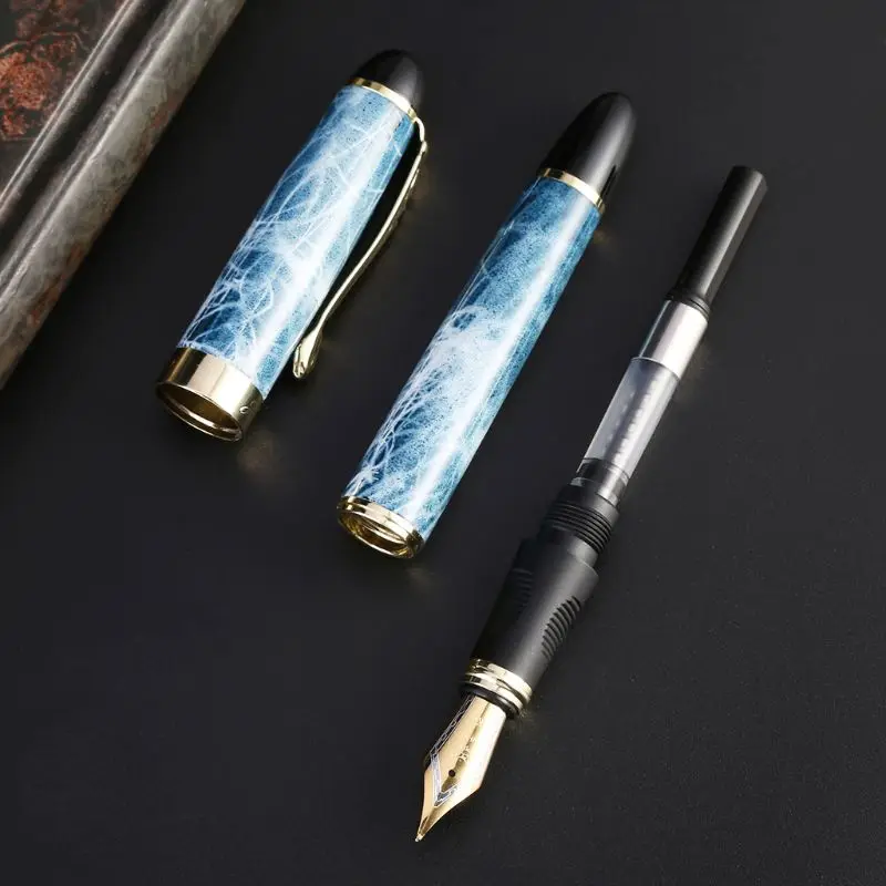 

Luxury Fountain Pen Business Student Gift Medium Nib 0.5mm Calligraphy Durable J78A