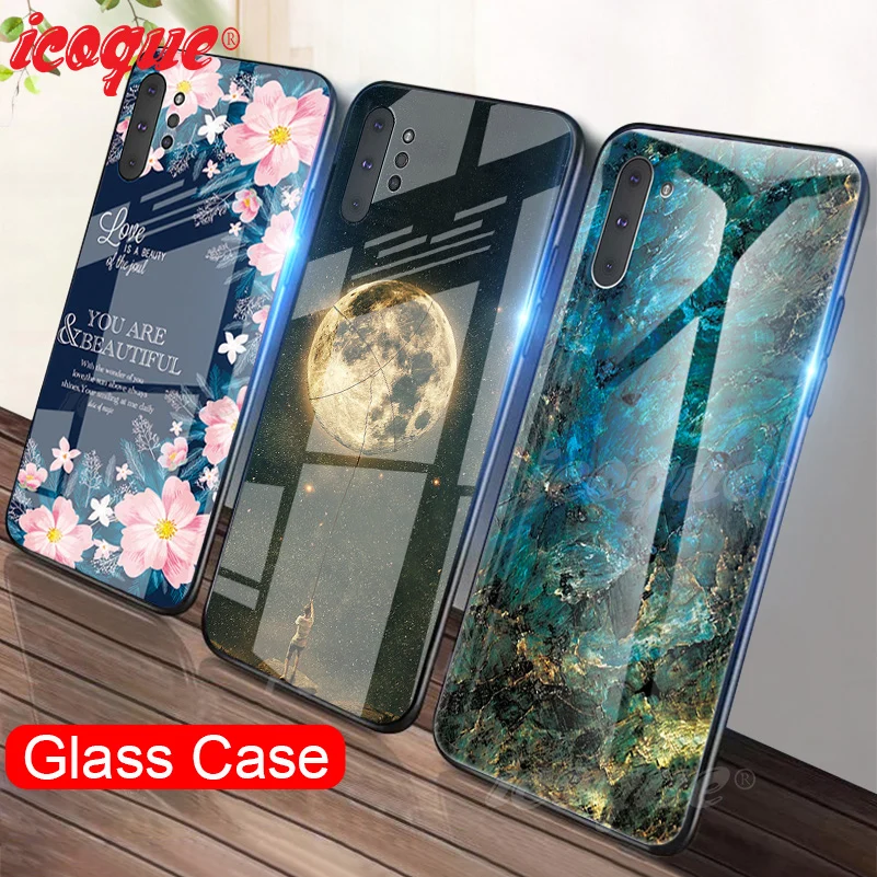 Роскошный стеклянный чехол для Samsung Galaxy S20 Ultra S9 S10 Plus Note 10 9 8 A71 A51 S8 M20 A30 A10 A20 A50 A70 J4 J6