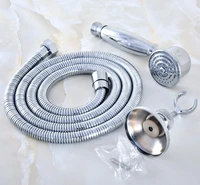hotelspa chrome 59 extra long flexible tube stretchable hose pipe hand held spray shower head adjustable holder dhh024