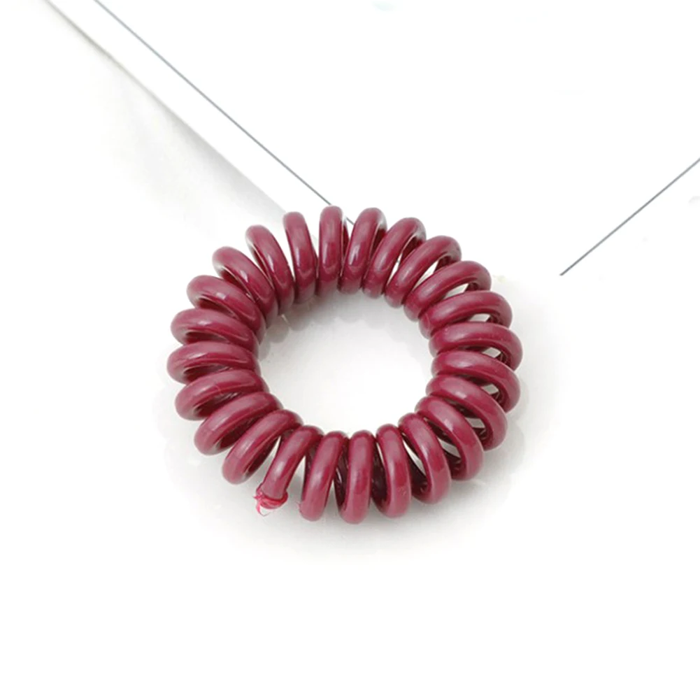 

Telephone Wire Elastic Hair Bands Fashion Scrunchies Hair Ties Rope Ring Ponytail Holder Rubber band Gum Spiral Hair accessories