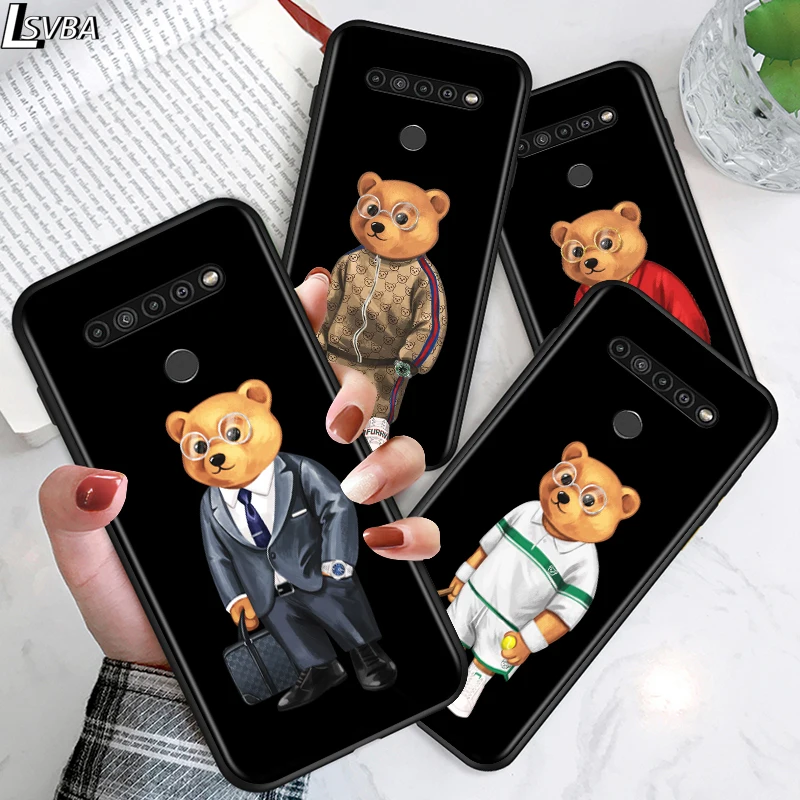 Милый медведь с принтом в виде персонажей из мультфильма для LG G8 G8S G8X V30 V35 V40 V50 V60