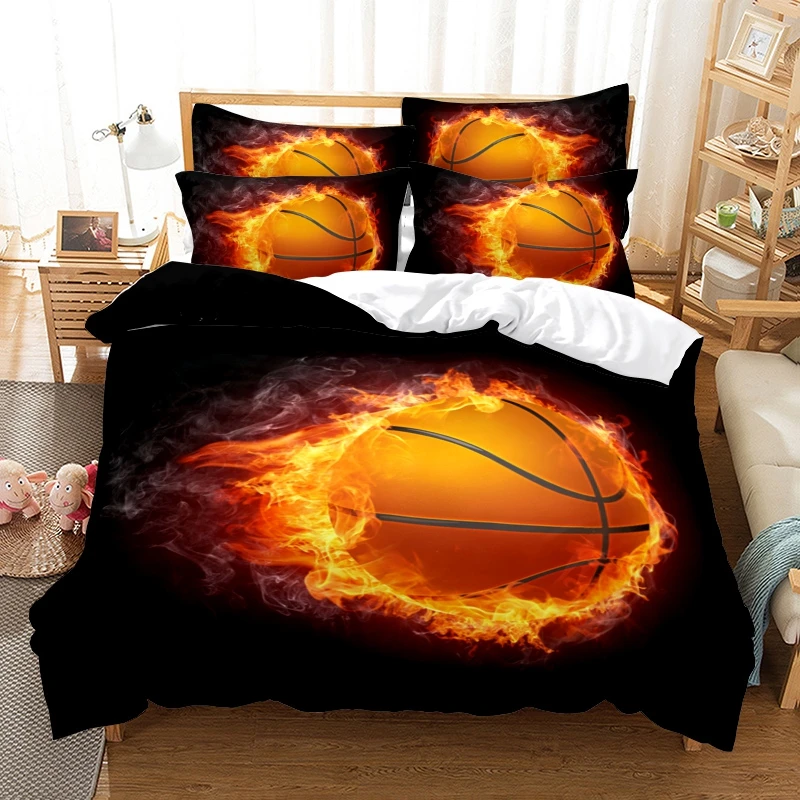 

Basketball Football Bedding Set 3D Sport Duvet Cover Sets Single Twin Queen King 220x240 Bedclothes 260x240 Quilt Cover No Sheer