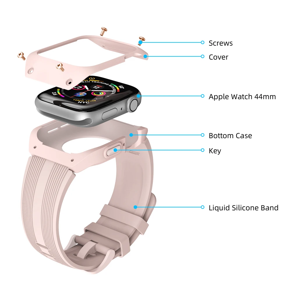 2019 новые женские Ремешки для наручных часов iWatch серии 1/2/3 Apple Watch 5 4 44 мм 40