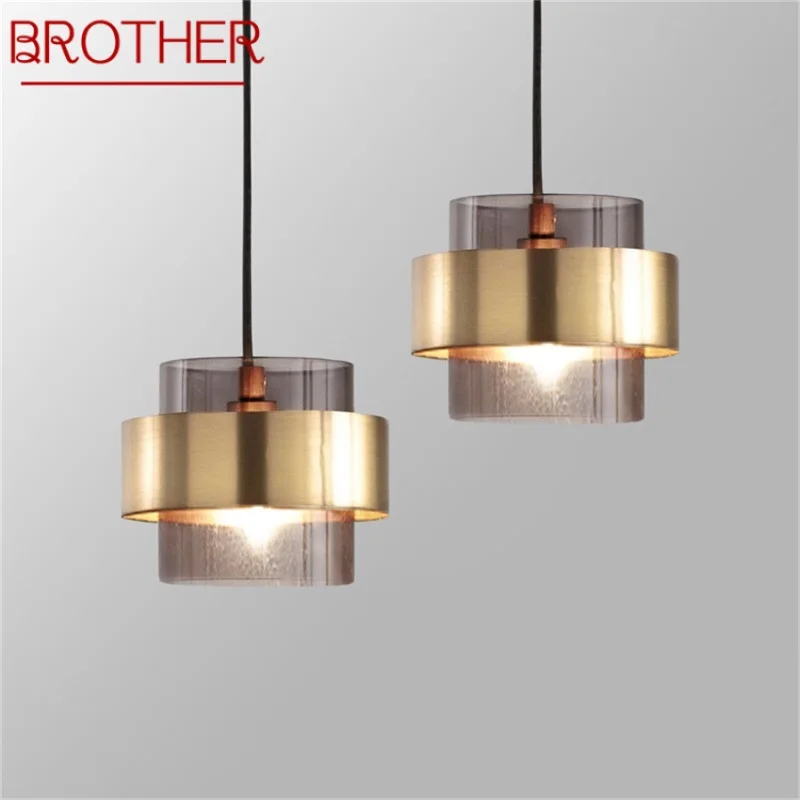 

BROTHER Nordic Pendant Light Fixture Modern Simple LED Lamp Decorative For Home Bedroom Dining Room