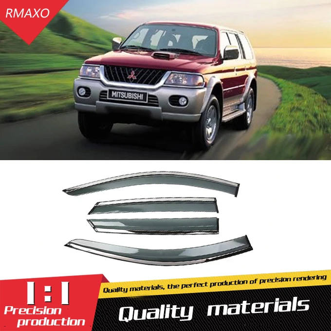 Для Mitsubishi Pajero 2003-2006 Пластиковый оконный козырек Vent Shades Защита от солнца и дождя