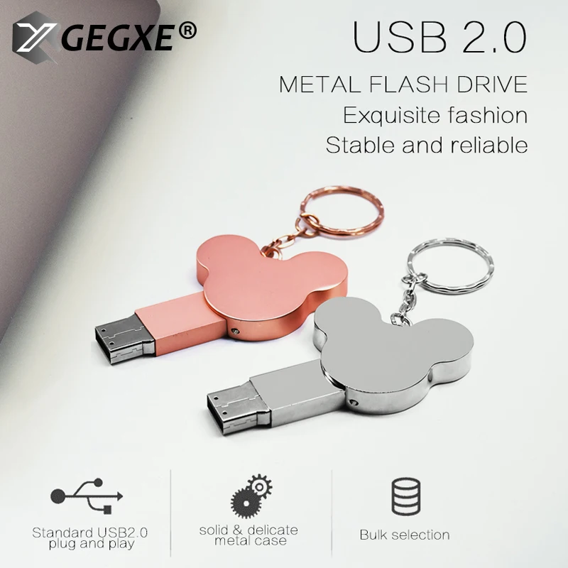 XGEGXE металлический флеш накопитель 2 0 32 ГБ 16 8 4 Usb 64 для ПК карта памяти Бесплатная