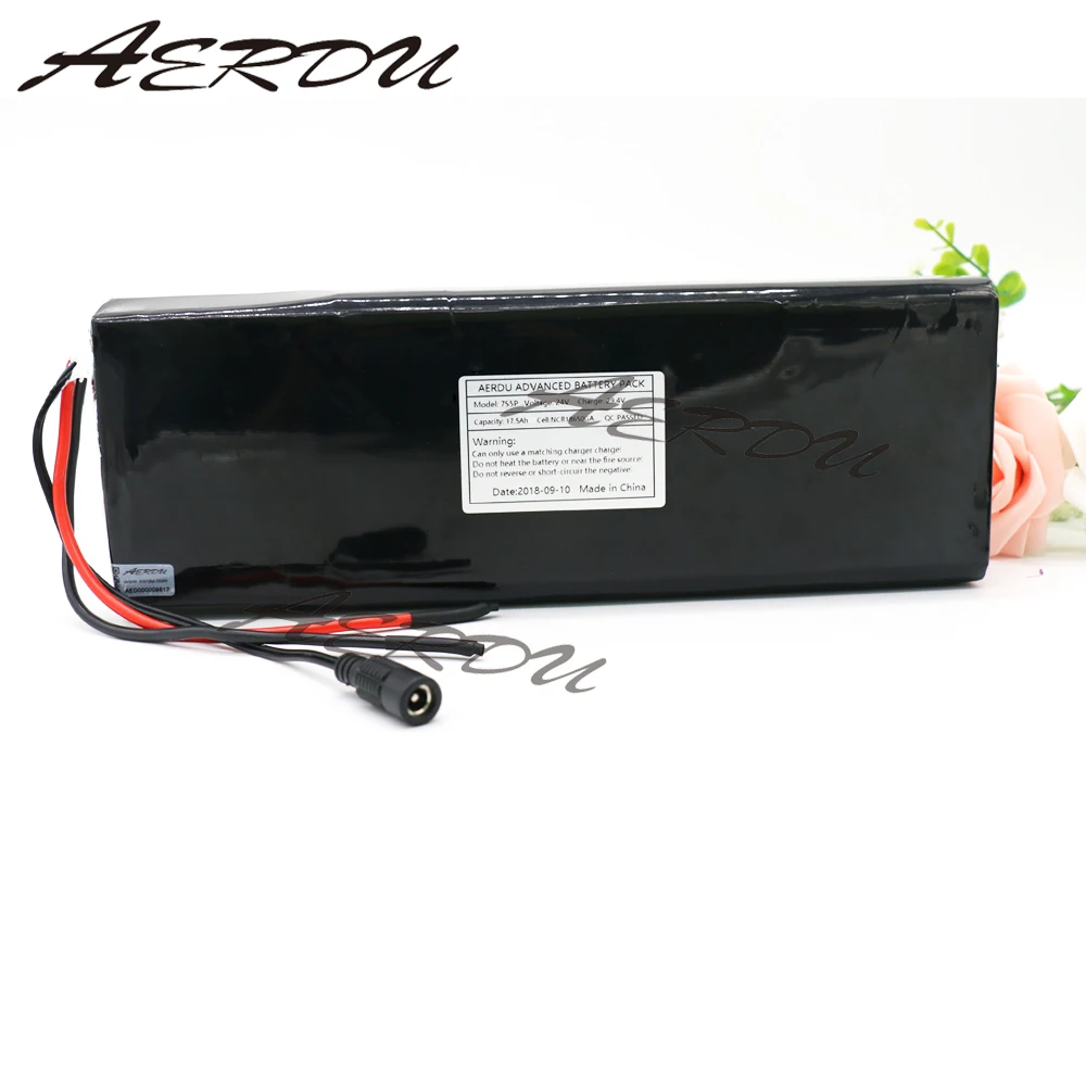 AERDU 7S5P 24V 17.5ah литий-ионный аккумулятор Пакет 29 4 V 3500 мА/ч 18650 Встроенный BMS