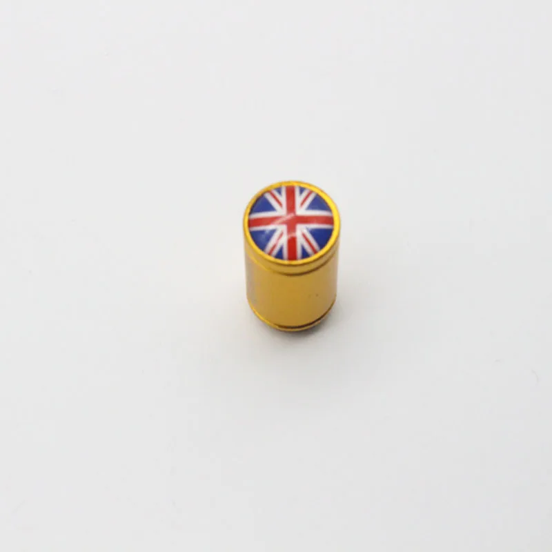 

ZZTZZ 4Pcs/Lot UK flag Moto Wheel Car Tires Valve Cap dust covers car styling for Universal Cars Motorcycle Decorative