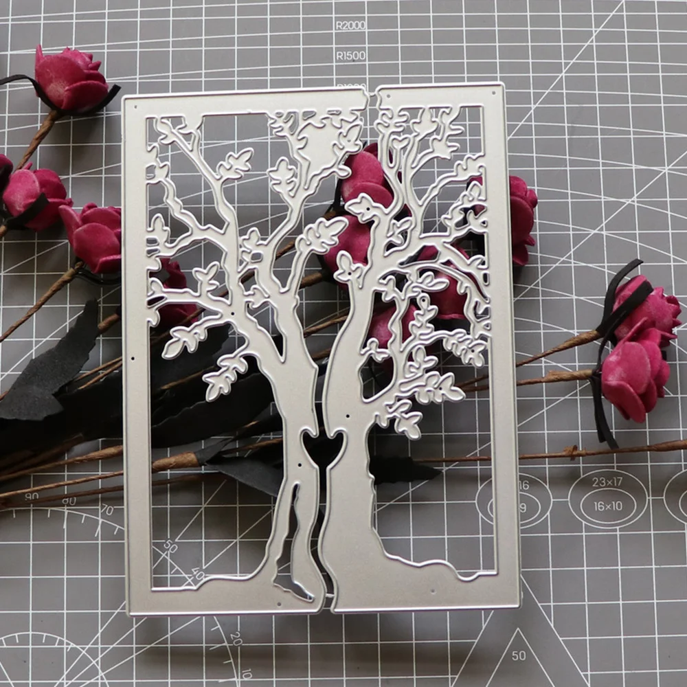 

Новый дизайн, металлические Вырубные штампы для рукоделия, вырезанная Обложка для дерева, конверт, альбом для скрапбукинга, бумажные карты, ...