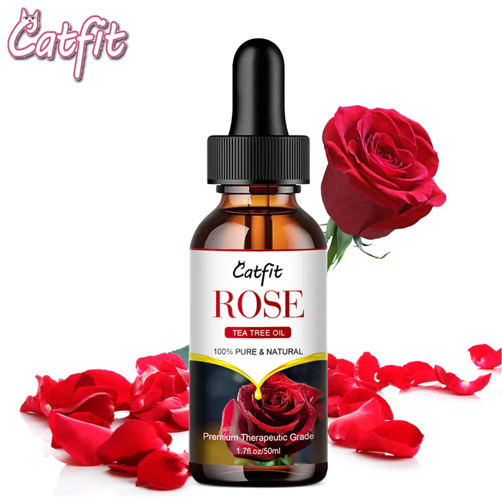 Catfit натуральное розовое эфирное масло расслабляющее СПА для тела массажа йоги и