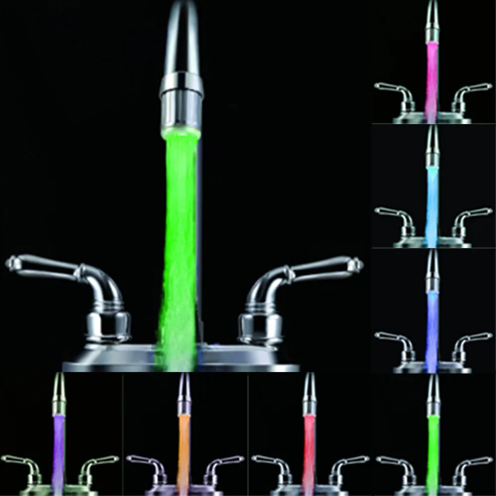 Романтический 7 цветов Изменение светодиодный светильник Насадки для душа