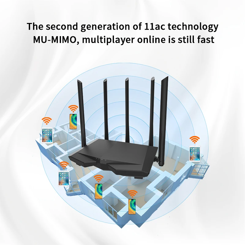 Беспроводной Wi Fi маршрутизатор GLVISION GLC7 10/100 м AC1200 2 4 ГГц/5 8 ГГц двухдиапазонный