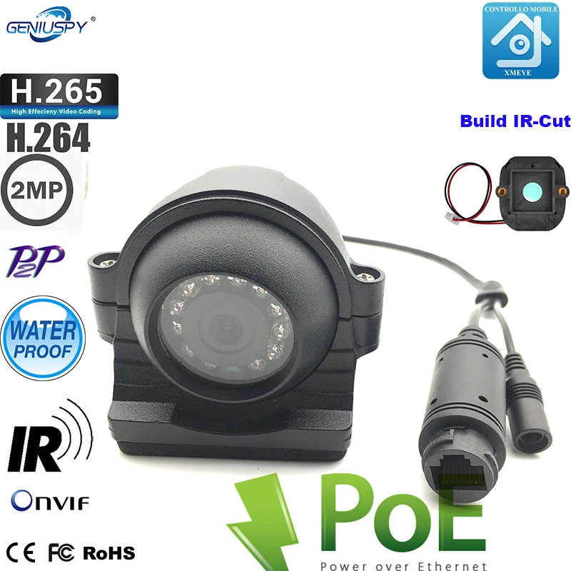 Мини купольная 1080P HD CCTV ИК Cut инфракрасная P2P Onvif Водонепроницаемая наружная IP