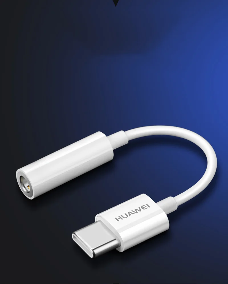 Huawei USB конвертер для наушников адаптер телефона оригинальный аудиокабель 3 5 мм