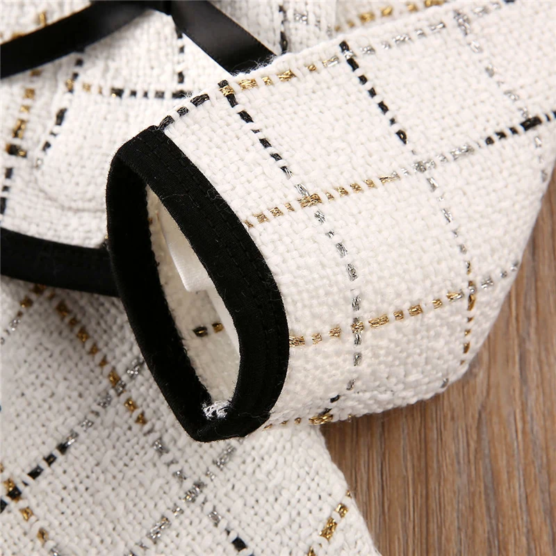 Модный товар 2020 комплекты детской одежды для маленьких девочек кофта в клетку с