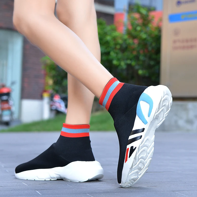 2020 Women Speed Runner Walking Shoes Knit Ankle BOOts Sock Sneakers Outdoor Sports Bounce Triple Breathable Designer Trainers | Спорт и