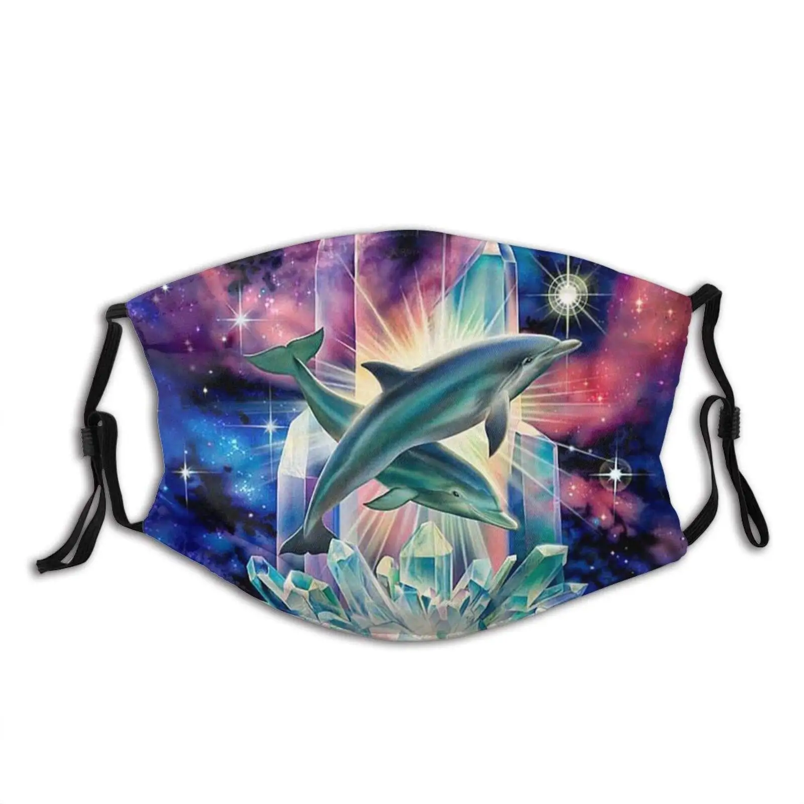 

Dolphins And Diamonds Dolphin-Face Mask With 2 Filters, Reusable&Washable Balaclava, For Men Women Adult&Teens