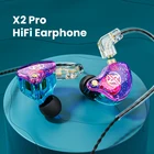 Наушники X2 Pro со съемным проводным разъемом 3,5 мм, двойные динамические Hi-Fi наушники с шумоподавлением, мониторная гарнитура, басовые стереонаушники